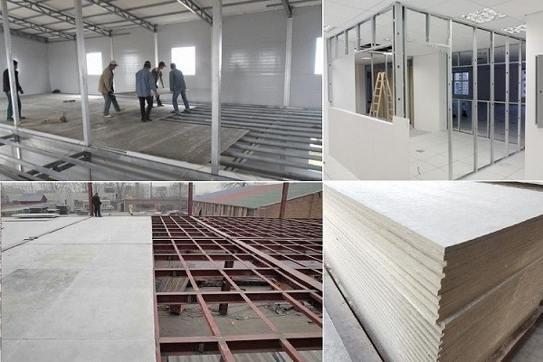 Tấm Cemboard là vật liệu phổ biến cho nhà tiền chế nhờ khả năng chống nước, cách nhiệt và cách âm hiệu quả.