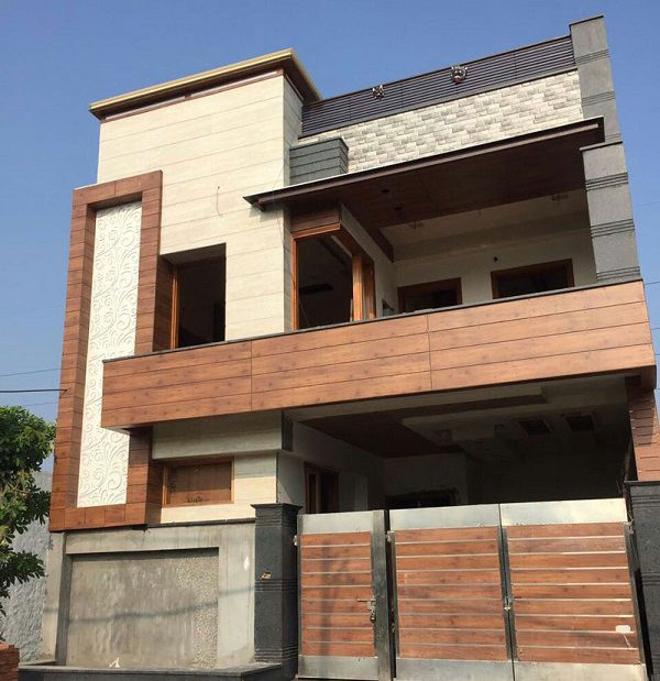 Gỗ ốp tường mặt tiền nhà