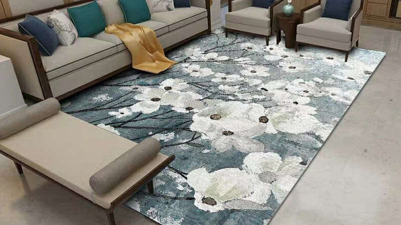 Thảm trải sàn phòng khách tạo điểm nhấn sang trọng, ấm cúng và nâng tầm không gian sống.