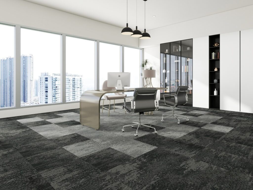 Thảm văn phòng tạo không gian chuyên nghiệp và êm ái.